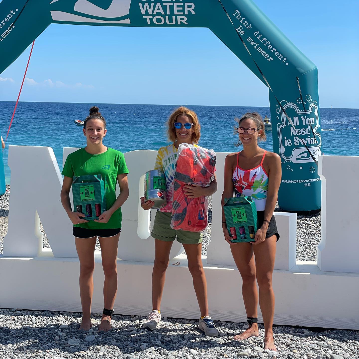 Noli, grande successo per l'Italian Open Water Tour: i vincitori