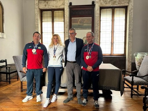 Savona, il Comune premia i medagliati del pickleball Rodino, Piccinaglia e Siriani
