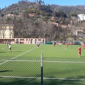 Calcio. Savona: settanta minuti in inferiorità numerica, ma il gol di Rapetti allo scadere piega il Città di Cogoleto 1-0