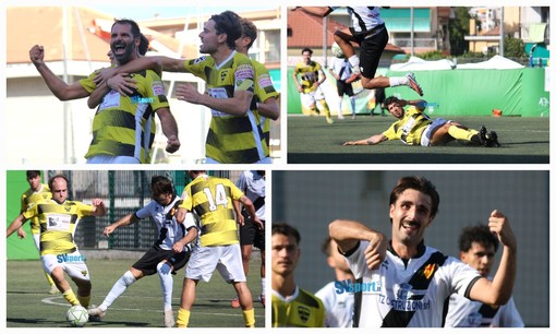 Calcio | Le doppiette di Castagna e Rimondo decidono Baia Alassio - Albingaunia. Gli scatti dal Ferrando (FOTOGALLERY)