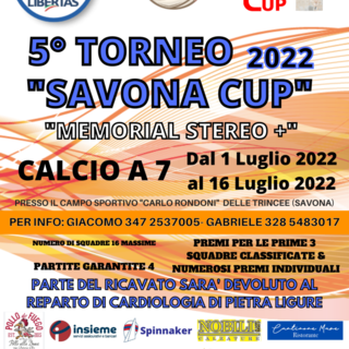 Calcio, Tornei Estivi. Questo pomeriggio i sorteggi per la 5° edizione della Savona Cup Calcio, Tornei Estivi. Questo pomeriggio i sorteggi per la 5° edizione della Savona Cup
