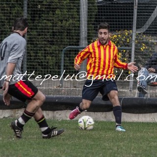 Santanelli con la maglia della San Filippo Neri