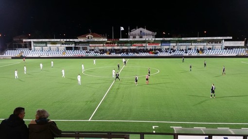 Albissola e Virtus Entella in campo nel match d'andata vinto 1-0 dai chiavaresi