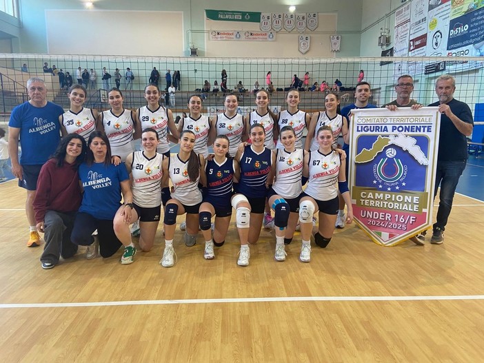 Volley, l'Under 16 femminile dell'Albenga conquista il campionato territoriale Ponente Volley, l'Under 16 femminile dell'Albenga conquista il campionato territoriale Ponente