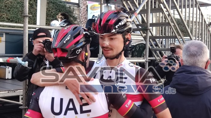 Trofeo Laigueglia, c'è anche Covi sul podio griffato UAE Team Emirates: &quot;Avanti così per dimostrare di essere un buon corridore&quot; (VIDEO)