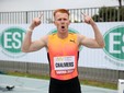Alastair Chalmers esulta dopo il successo a Savona nel 2024 (Giancarlo Colombo/Meeting di Savona)