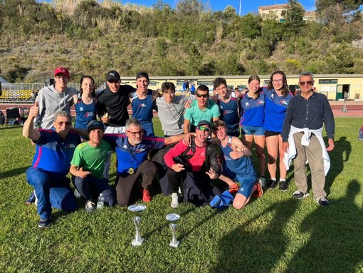 Atletica Arcobaleno. Allievi ed Allieve a Boissano per il Campionato Regionale di Società