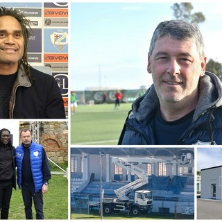 Calcio |  Serie D. La Sanremese alza il livello: Karembeu presidente e Seedorf vice, prosegue l'opera di consolidamento voluta da Alessandro Masu