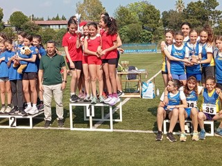 Il podio della Combinata Ragazze