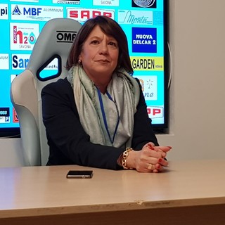 Calcio. Albissola, la presidente Fantino Colla dopo il pari con il Gozzano: "La squadra ha dato il massimo. Questione stadio? Abbiamo presentato il progetto in Comune e alla Lega"