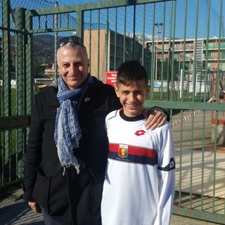 Umberto Decesari con il giovane Federico Ardissone