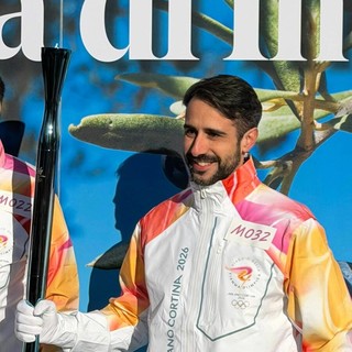 Emanuele Capelli tedoforo olimpico