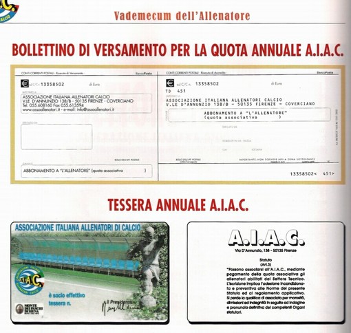 E' aperta la campagna associativa all'AIAC per il 2017 per tutti gli allenatori di calcio E' aperta la campagna associativa all'AIAC per il 2017 per tutti gli allenatori di calcio