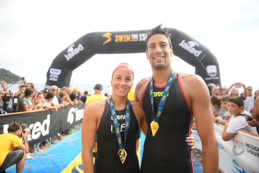 Swimtheisland, parterre de roi con Ginevra Taddeucci, Matteo Furlan e Marco Orsi Swimtheisland, parterre de roi con Ginevra Taddeucci, Matteo Furlan e Marco Orsi