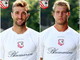 Nella foto i difensori es Sanremese Fabrizio Poli e Riccardo Gagliolo con la maglia del Carpi