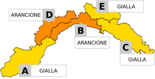 ALLERTA METEO: SCATTA IL LIVELLO ARANCIONE SUL LEVANTE SAVONESE, GENOVESE E VALBORMIDA ALLERTA METEO: SCATTA IL LIVELLO ARANCIONE SUL LEVANTE SAVONESE, GENOVESE E VALBORMIDA