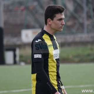 Giacomo Fazio, difensore dell'Imperia, quando indossava la maglia dell'Alassio FC