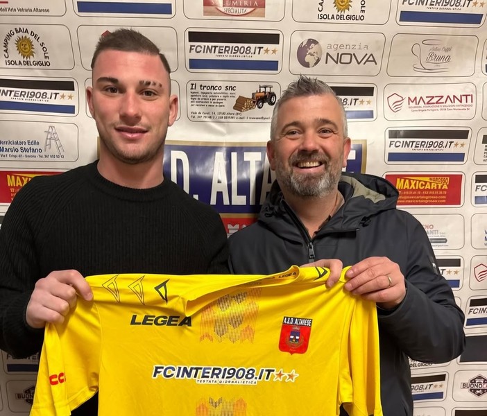 Calciomercato, l'Altarese piazza il colpo in attacco: Gabriele Romano è un nuovo giocatore giallorosso