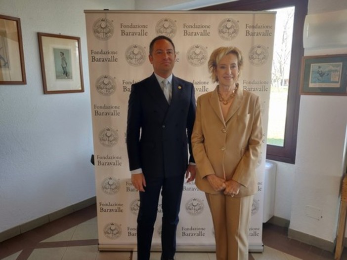 Letizia Moratti con Luca Baravalle Letizia Moratti con Luca Baravalle