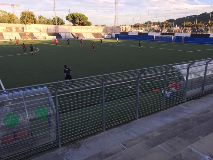 Calcio, tris Albenga nell'allenamento congiunto con il Pontelungo