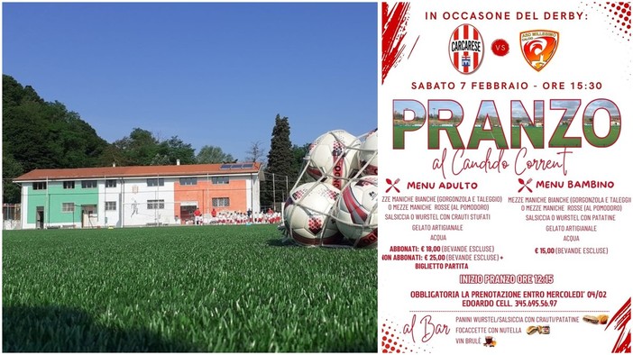 Calcio, gusto e tradizione: Carcare pronta ad accendere il derby con il pranzo allo stadio