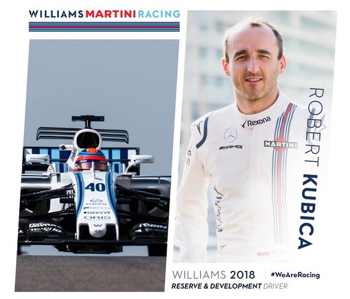 Foto dalla pagina facebook &quot;Williams Martini Racing&quot;
