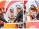 Lotte Kopecky e Tadej Pogačar inaugurano la tradizione: dopo l'arrivo della Milano-Sanremo le loro impronte per la 'Walk of Fame' (Foto)