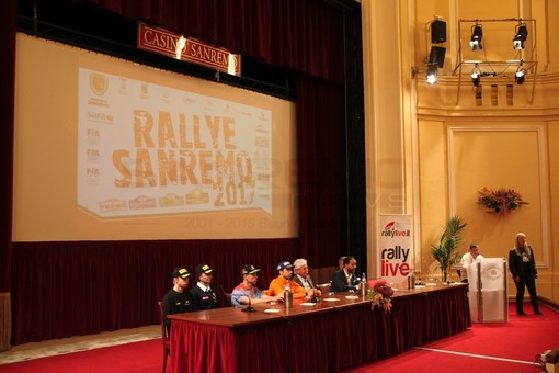 64° Rallye di Sanremo: taglio del nastro al Casinò, domani la partenza davanti alla casa da gioco (FOTO e VIDEO)