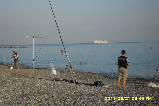 Chiara Falchi e Patrizio Fontana, due imperiesi campioni del mondo di Surf Casting in Spagna