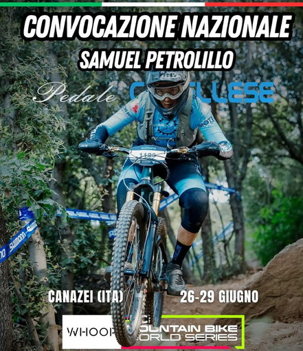 Mountain Bike: il giovane atleta bordigotto Samuel Petrolillo convocato in nazionale per la Coppa del Mondo di Canazei