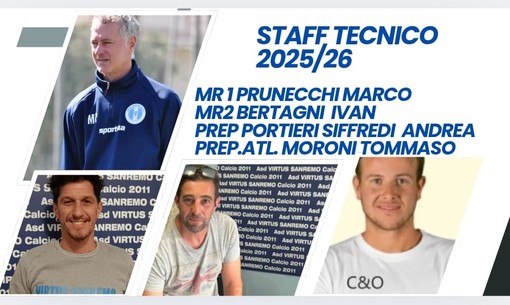 Calcio: la Virtus Sanremo punta alla promozione con mister Marco Prunecchi, ora scatta il mercato