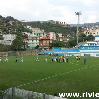 Calcio, Serie D. Inzuccata da tre punti di Sirigu: Viareggio ko a Sanremo (FOTO)
