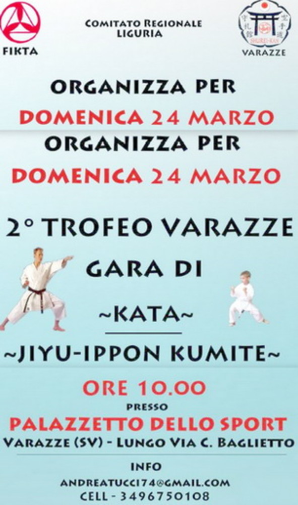 Arti Marziali: a Varazze è la giornata del Kumite Arti Marziali: a Varazze è la giornata del Kumite