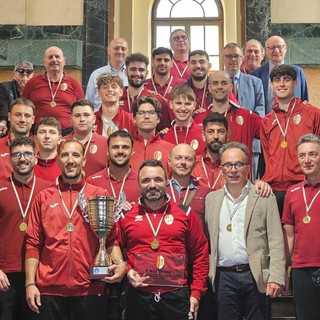 FOTONOTIZIA. Veloce, consegnata a Palazzo Sisto la Coppa per la vittoria del campionato