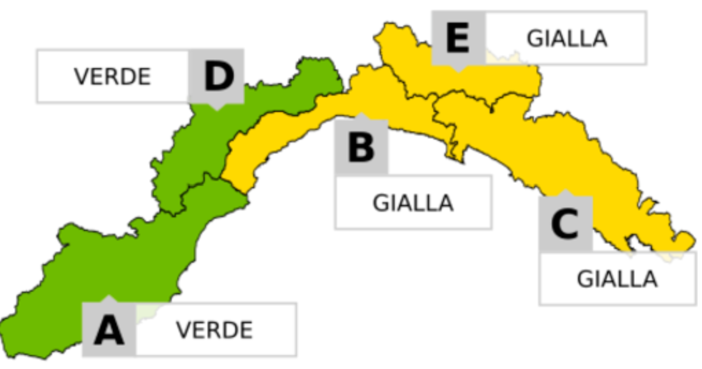 Si intensifica il maltempo, Arpal decreta l'allerta meteo