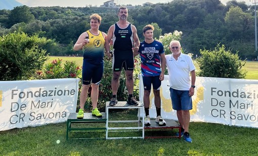 Marco Lingua sul podio Marco Lingua sul podio