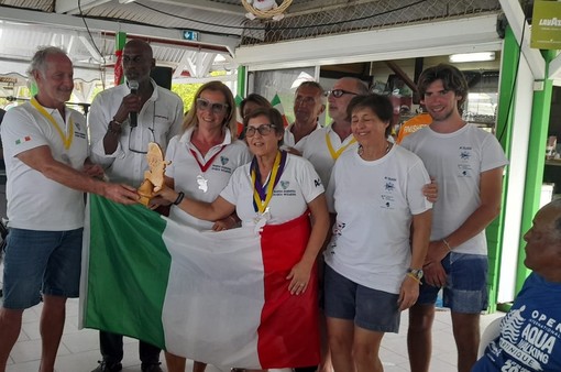 Dalla Martinica 2 ori, 2 argenti e 2 bronzi vinti nella Marcia Acquatica dal team dell'Alassio Wave Walking Cnam Dalla Martinica 2 ori, 2 argenti e 2 bronzi vinti nella Marcia Acquatica dal team dell'Alassio Wave Walking Cnam