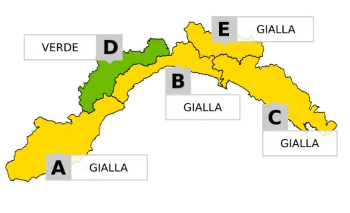 Allerta Meteo | Livello giallo prolungato sul centro-levante: nel Savonese resta alto il rischio temporali Allerta Meteo | Livello giallo prolungato sul centro-levante: nel Savonese resta alto il rischio temporali