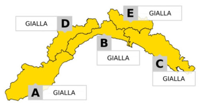 Maltempo in Liguria: prolungata l'allerta gialla per temporali