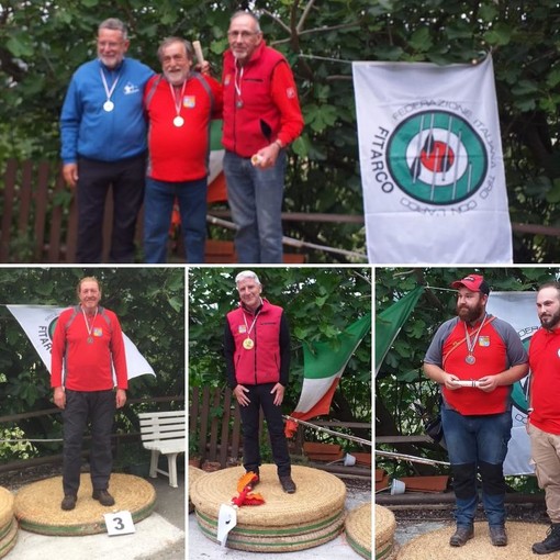 Tiro con l'arco: en-plein di podi per la Polisportiva del Finale al Campionato Regionale