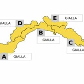 Temporali in Liguria, allerta gialla fino alle 21: piogge intense e raffiche di vento