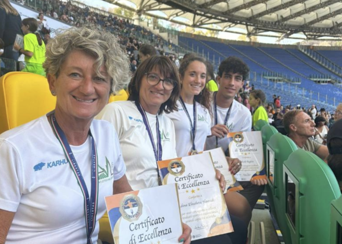 Atletica Val Lerrone. Premiazioni speciali all'Olimpico di Roma nel segno della Libertas Atletica Val Lerrone. Premiazioni speciali all'Olimpico di Roma nel segno della Libertas