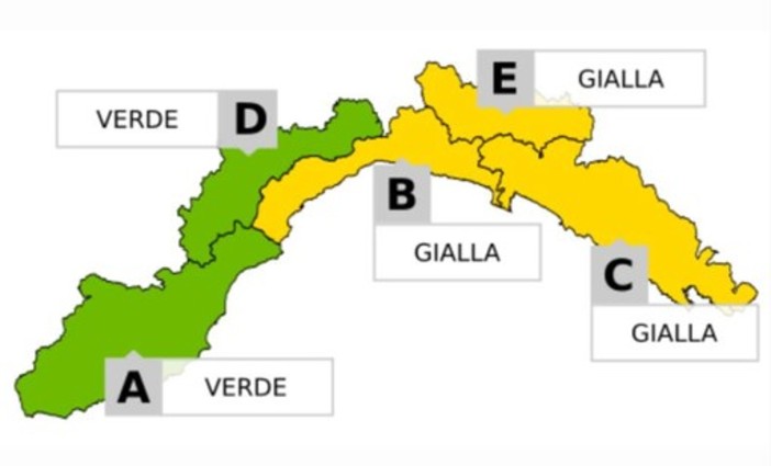 Allerta Meteo. Temporali in arrivo in Liguria, livello giallo sul levante savonese Allerta Meteo. Temporali in arrivo in Liguria, livello giallo sul levante savonese