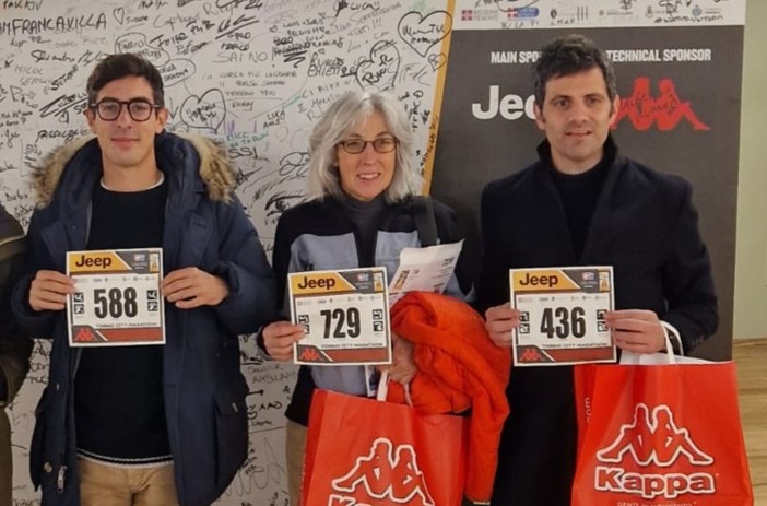 Missione compiuta per gli Albenga Runners alla Maratona di Torino, il presidente Fattor: "Fantastici, tutti hanno centrato il proprio obiettivo" Missione compiuta per gli Albenga Runners alla Maratona di Torino, il presidente Fattor: "Fantastici, tutti hanno centrato il proprio obiettivo"