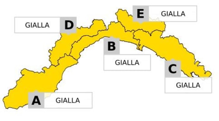 Temporali in arrivo, alle 19 scatta l'allerta gialla in Liguria