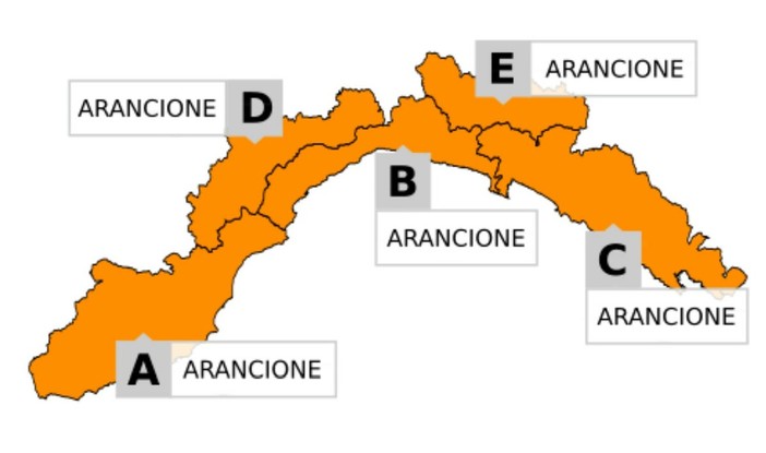 Allerta Meteo | Arpal prolunga il livello arancione, forti piogge attese su tutta la Liguria Allerta Meteo | Arpal prolunga il livello arancione, forti piogge attese su tutta la Liguria