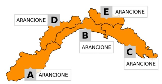 Allerta Meteo | Arpal prolunga il livello arancione, forti piogge attese su tutta la Liguria Allerta Meteo | Arpal prolunga il livello arancione, forti piogge attese su tutta la Liguria