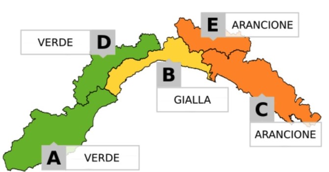 Allerta Meteo | Temporali in arrivo in Liguria, si arriva fio al livello arancione Allerta Meteo | Temporali in arrivo in Liguria, si arriva fio al livello arancione
