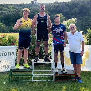 Marco Lingua sul podio