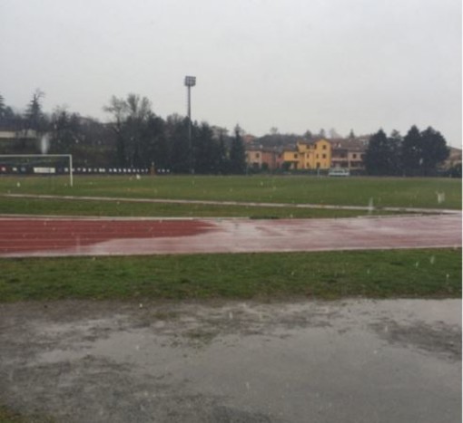 FOTONOTIZIA: arrivano i fiocchi anche al "Brin", ma ad ora Cairese - Rapallo non sembra essere a rischio